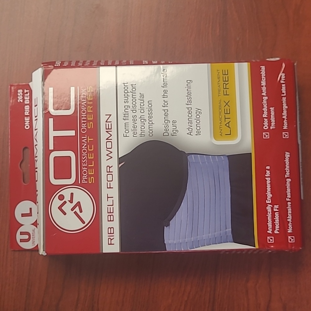 New in box! Womens large orthopedic medical compression rib belt OTC